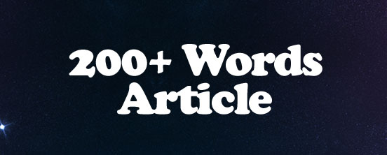 200+ Words Article